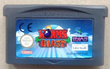 Worms Blast voor de Gameboy Advance beschikbaar voor biedingen