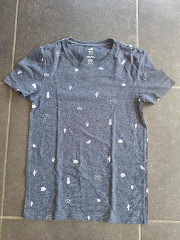 blauw T-shirt met zonnebril, cocktail, ijsje... beschikbaar voor biedingen