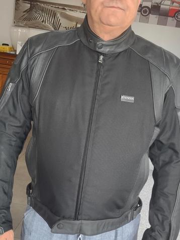REVITT veste moto cuir et cordura.tres confortable taille .. beschikbaar voor biedingen