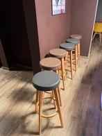 6 Barkrukken, Huis en Inrichting, Barkrukken, Draaibaar, 5 krukken of meer, 60 tot 90 cm, Zo goed als nieuw