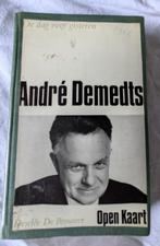 boek: autobiografie André Demedts - Open Kaart (Desclée De B, Ophalen, Gelezen, De Brouwer Desclée