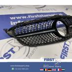 W205 C205 C43 AMG DIAMOND GRIL ZWART Mercedes C Klasse 2014-, Auto-onderdelen, Ophalen of Verzenden, Gebruikt, Mercedes-Benz