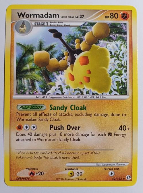 Wormadam Sandy Cloak Lv.37 Secret Wonders 42/132, Hobby & Loisirs créatifs, Jeux de cartes à collectionner | Pokémon, Utilisé