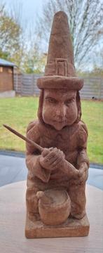 Beeld uit hout gesneden met de hand, merkteken ken ik niet, Antiek en Kunst, Kunst | Beelden en Houtsnijwerken, Ophalen of Verzenden
