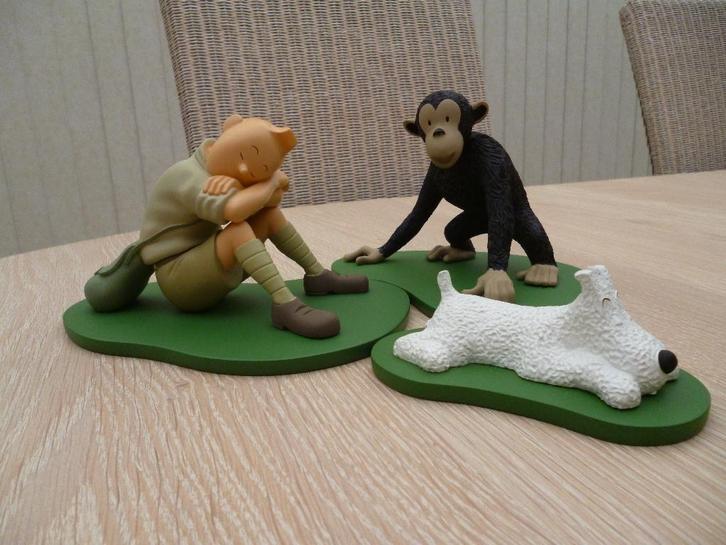 Tintin Scène Congo, Verzamelen, Stripfiguren, Zo goed als nieuw, Kuifje, Ophalen of Verzenden