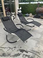 schommelstoel voor in de tuin, Ophalen, Zo goed als nieuw, Aluminium, Inklapbaar