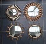 Vintage lot 4 miroirs soleils années 70 belges, Ophalen, Gebruikt