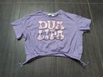 T-shirt / croptop dua Lipa 10-12 jaar mooie staat, Ophalen of Verzenden, Zo goed als nieuw, Shirt of Longsleeve