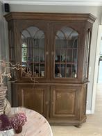 Mooie eiken  vitrinekast te koop., Huis en Inrichting, Ophalen, Gebruikt, 200 cm of meer, Klassiek