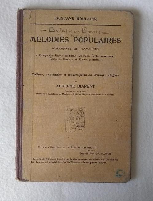 1931 Mélodies populaires wallonnes et flamandes, Boeken, Muziek, Gelezen, Algemeen, Ophalen of Verzenden