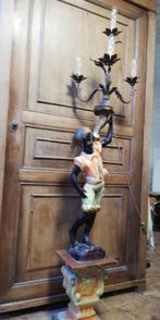 Kandelaar in stijl van blackamoor (160 cm), Ophalen, Gebruikt, 75 cm of meer, Kandelaar