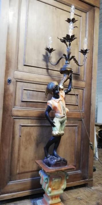 Kandelaar in stijl van blackamoor (160 cm)  beschikbaar voor biedingen