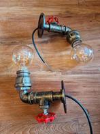 2x industriële wandverlichting in de vorm van water kraan, Enlèvement ou Envoi