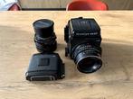 Mamiya RB67 PRO-S + 90mm f3.8 + 180mm f4.5 + 2 ruggen, Audio, Tv en Foto, Fotocamera's Analoog, Ophalen of Verzenden, Gebruikt