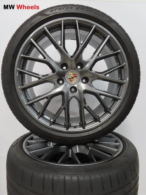Originele Porsche Panamera 971 21 inch velgen zomerbanden, Auto-onderdelen, Banden en Velgen, Banden en Velgen, Zomerbanden, 21 inch