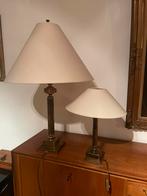 Set van 2 tafellampen 1m en  50 cm in gouden chroom, Enlèvement, Utilisé