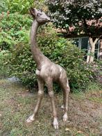 giraf brons, tuin, babykamer, zwanger 120cm, Tuin en Terras, Ophalen, Nieuw, Kunststof, Dierenbeeld