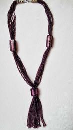 Prachtige halsketting, Bijoux, Sacs & Beauté, Colliers, Enlèvement ou Envoi, Comme neuf, Violet, Synthétique