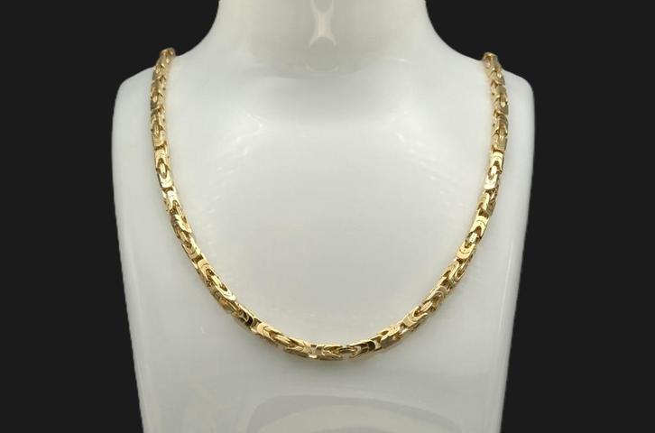 Collier royal en or 14 carats sur argent 2025/759., Bijoux, Sacs & Beauté, Colliers, Neuf, Or, Or, Envoi