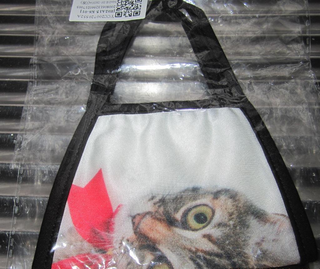 Mondmasker kerst poes