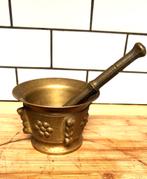 Magnifique ancien mortier en bronze, Ophalen, Brons