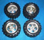 Bandenset van GRP voor de Traxxas T-Maxx series 3.2" op velg, Gebruikt, Onderdeel, Overige schalen, Overige typen