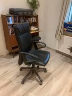 Echt leren directiestoel bureaustoel, Ophalen, Zwart, Zo goed als nieuw, Bureaustoel