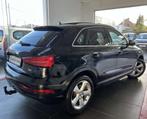 Audi Q3 S line 2.0 TDI S tronic BOITE AUTO TOIT PANO GAR 12M, Auto's, Automaat, Gebruikt, Zwart, Bedrijf