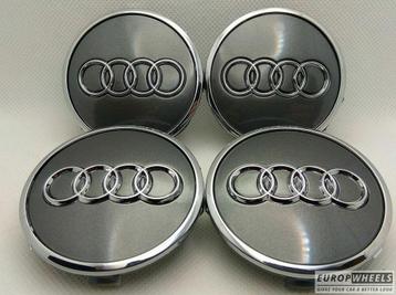 AUDI Logo Naafdop (set) ø 61 mm 4M0601170 Naafkap Grijs beschikbaar voor biedingen
