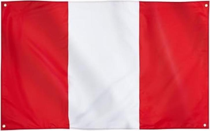 Vlag van Peru | 91x152cm | Nieuw, Diversen, Vlaggen en Wimpels, Nieuw, Verzenden