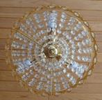 Kristallen kroonluchter diameter 34 cm., Ophalen, Zo goed als nieuw, Glas, Retroklassiek