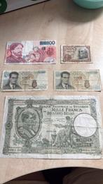 Oud geld bankbiljetten Frank Peseta, Ophalen, Bankbiljetten