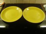 2 Ronde schotels Boch. Jaren'50/60., Ophalen