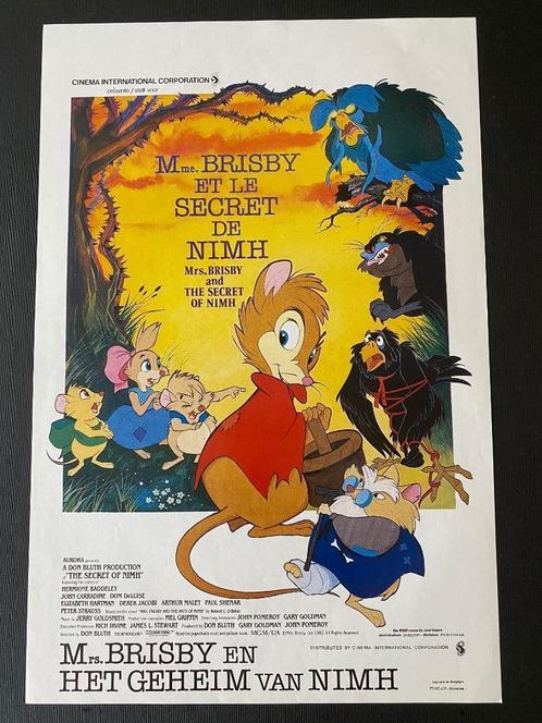 Filmaffiche THE SECRET OF NIMH Animatie, Verzamelen, Posters, Zo goed als nieuw, Film en Tv, Verzenden