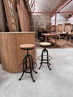 Barstoel - Industrieel landelijk, Huis en Inrichting, Ophalen, In hoogte verstelbaar, 60 tot 90 cm, Zo goed als nieuw