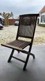 4 teak stoelen gratis af te halen in Hamme, Tuin en Terras, Tuinstoelen, Ophalen, Gebruikt