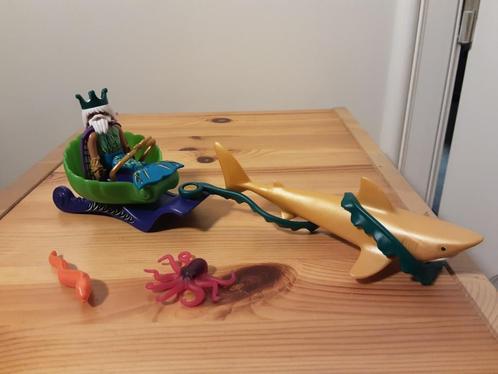 Playmobil Neptunus met zeekoets - compleet, Kinderen en Baby's, Speelgoed | Playmobil, Zo goed als nieuw, Complete set, Verzenden