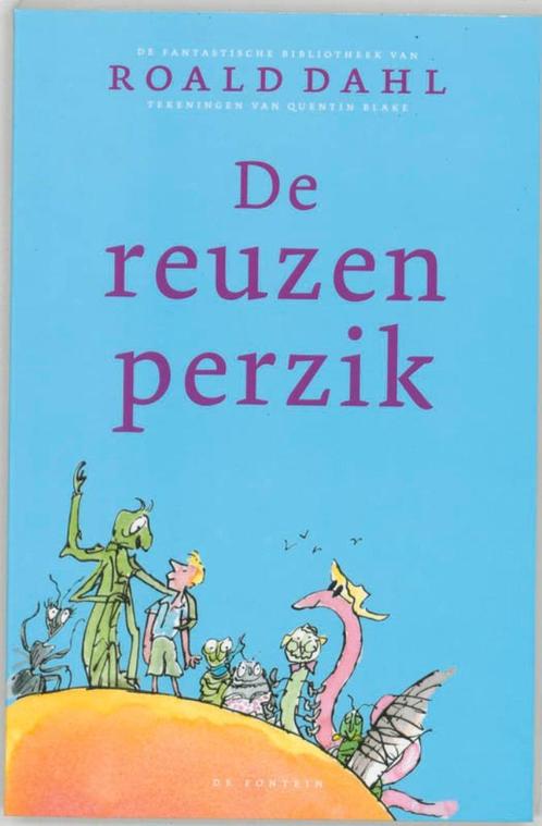 boek: de reuzenperzik - Roald Dahl, Boeken, Kinderboeken | Jeugd | onder 10 jaar, Zo goed als nieuw, Fictie algemeen, Verzenden