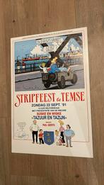 Suske en wiske LUXE affiche 91 temse genummerd gesigneerd, Ophalen of Verzenden, Suske en Wiske, Nieuw