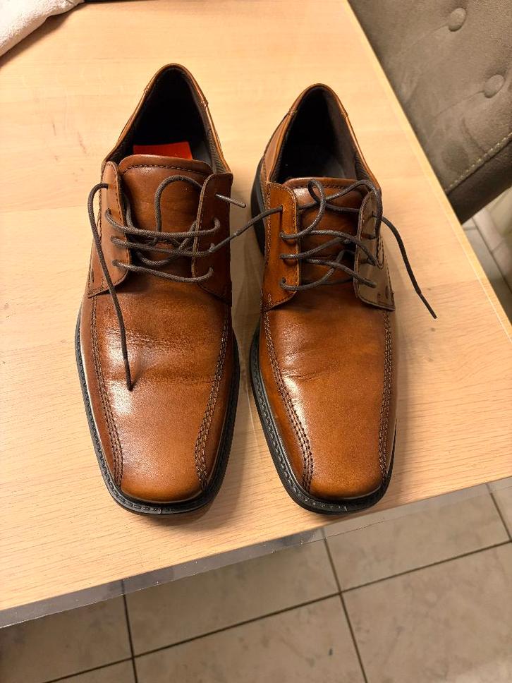 ECCO leder schoenen 43 : NIEUW, Kleding | Heren, Schoenen, Nieuw, Veterschoenen, Bruin, Ophalen of Verzenden