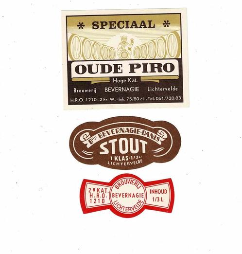 Oude bieretiketten van "BEVERNAGIE", Verzamelen, Biermerken, Nieuw, Overige typen, Overige merken, Verzenden