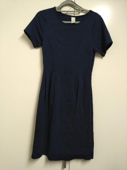 blauwe jurk, Kleding | Dames, Jurken, Zo goed als nieuw, Maat 36 (S), Blauw, Boven de knie, Ophalen