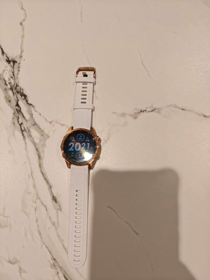 Garmin Fenix 7s Solar, Handtassen en Accessoires, Horloges | Dames, Gebruikt, Polshorloge, Overige merken, Staal, Kunststof, Ophalen of Verzenden