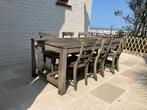 tuintafel, Tuin en Terras, Ophalen, Gebruikt, Rechthoekig, Hout