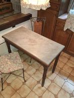 keukentafel met 2 stoelen, Huis en Inrichting, 50 tot 100 cm, 100 tot 150 cm, Rechthoekig, Eikenhout
