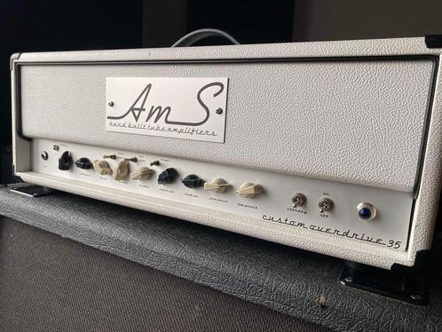 AMS Custom overdrive 35 tête d’ampli Made in Belgique, Musique & Instruments, Amplis | Basse & Guitare, Comme neuf, Guitare, Moins de 50 watts