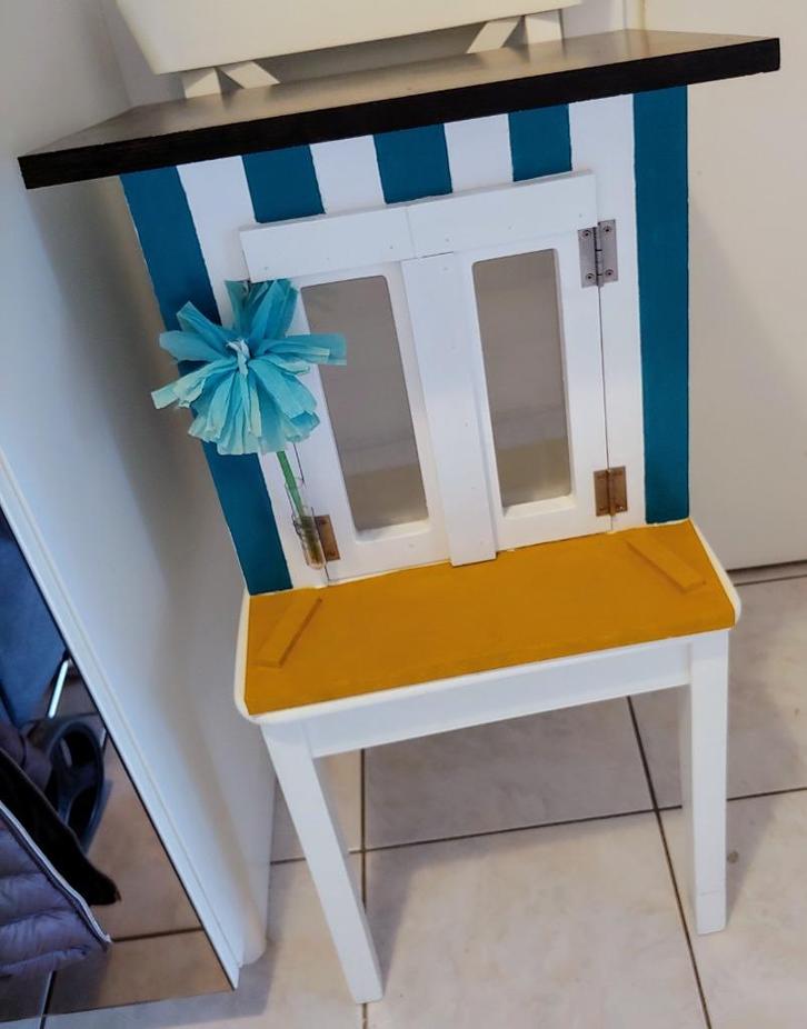 Strandkabine, kastje ter grootte van  boekenhuisje, Huis en Inrichting, Kasten | Ladekasten, Zo goed als nieuw, Minder dan 100 cm