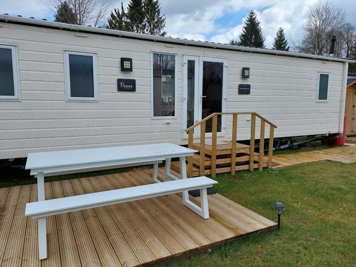 Prachtige stacaravan /tiny house  ardennen, Caravans en Kamperen, Stacaravans, meer dan 6, Ophalen