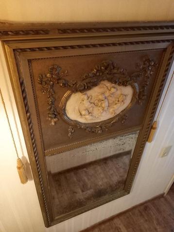 Antiek Louis XV Verweerde Spiegel ,met Engelen ,GERESERVEERD beschikbaar voor biedingen