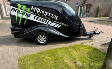 Motoraanhanger voor 2 motorfiets met rem, 750 kg beschikbaar voor biedingen